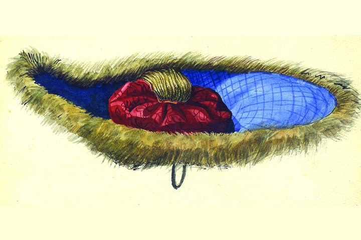 Уникальный альбом Ольги Лесючевской с рисунками из Хакасии хранится в Санкт-Петербурге