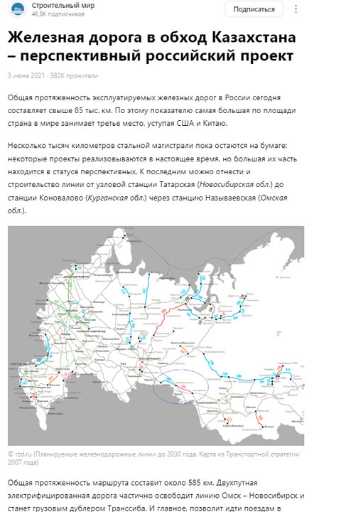 «Китай придет и всё заберёт»: Россия строит дорогу в обход Казахстана