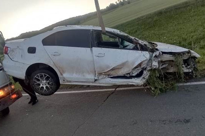 После аварии двое детей попали в больницу