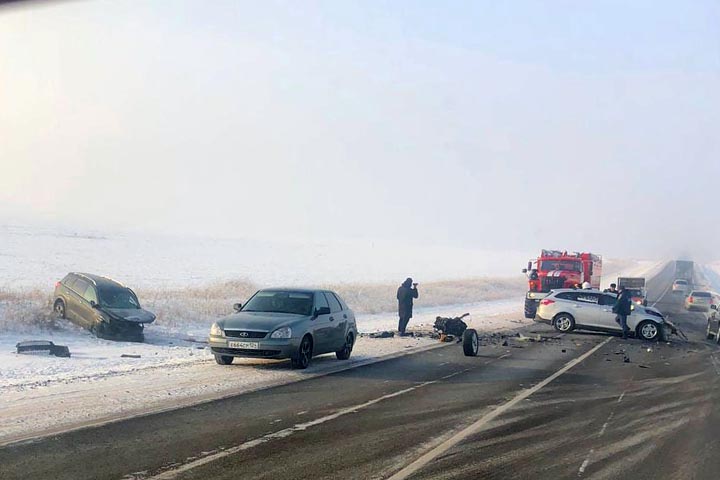 Серьезное ДТП произошло на трассе в Хакасии