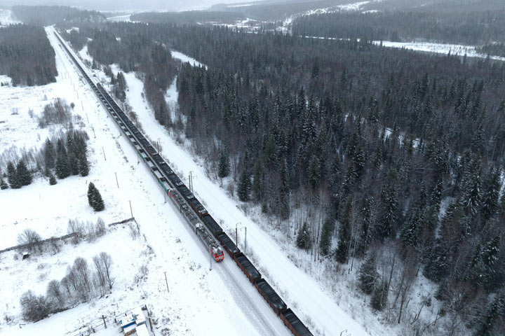 КрасЖД открыла двухпутное движение поездов на участке Восточного полигона 