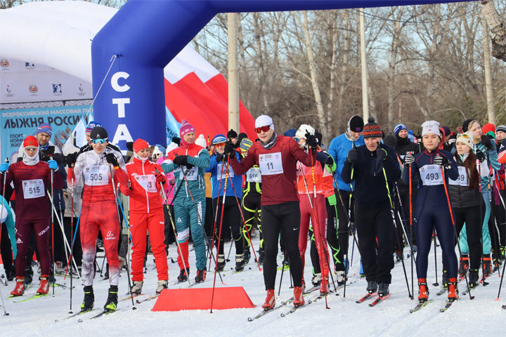 «Лыжня России – 2024» собрала в Абакане спортсменов со всей Хакасии