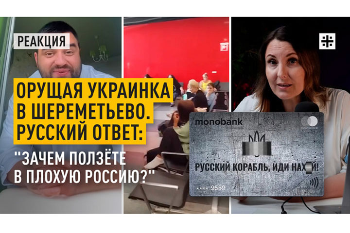 Орущая украинка в Шереметьево. Русский ответ: «Зачем ползёте в плохую Россию?»