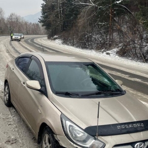 На коварной майнской дороге близ Саяногорска - два серьезных ДТП 